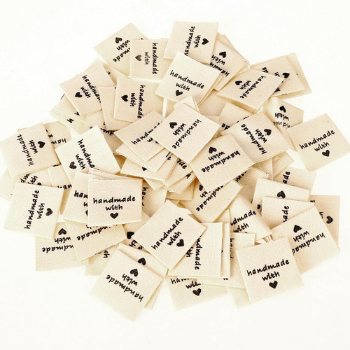 100 stoffetiketten zum - 100,