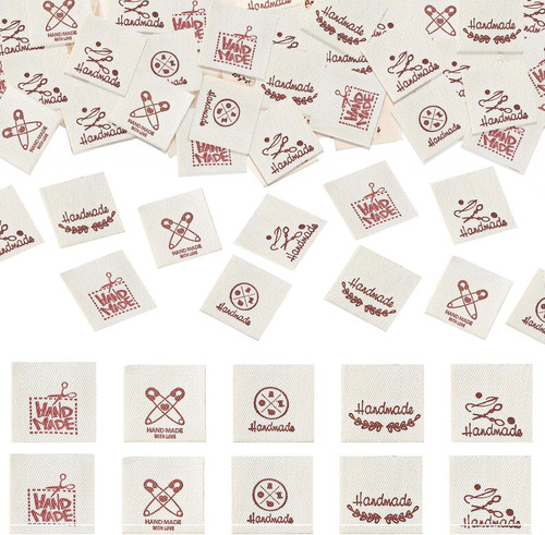 Handmade stoff labels 100 - handmade,