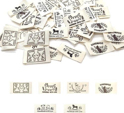 Pcs stoff labels handmade - labels,