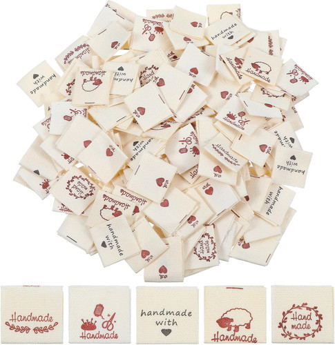 200 stück stoffetiketten zum - stoffetiketten,