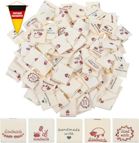 200 stück stoffetiketten - stück,