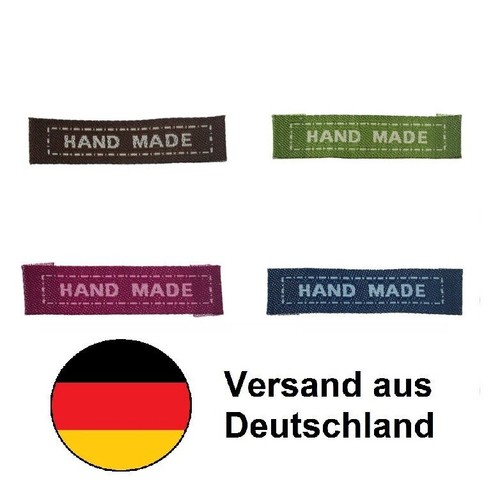 Etiketten stoff handmade - etiketten, "handmade"