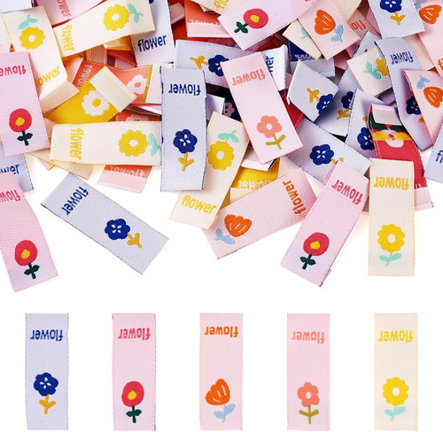 100pcs gewebte kleidung - 100pcs, label