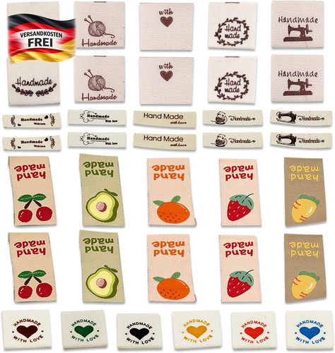 Weblabel set stück für - 36,