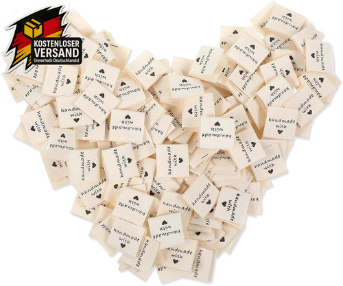 200 stück stoffetiketten zum - 200,