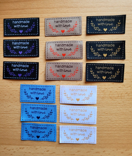Stoff label handmade with - stoff-label,
