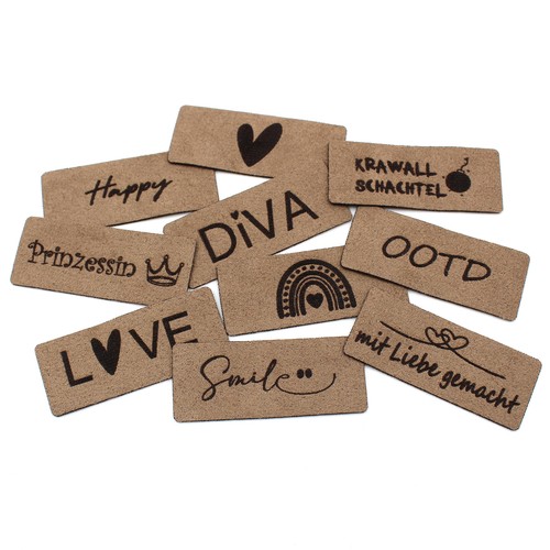 10er set label - set, nähetikett